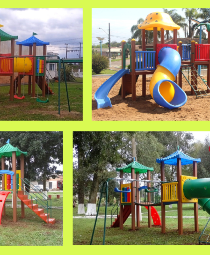 Prefeitura inicia a instalação de parques infantis em oito diferentes pontos de Três Barras