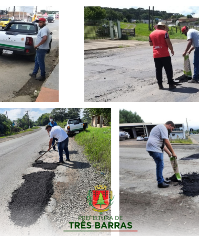 Prefeitura realiza operação tapa-buracos em ruas da sede e do distrito de São Cristóvão