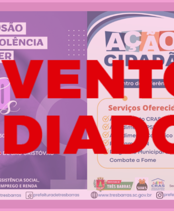 Previsão de chuvas motiva adiamento de ações alusivas à Campanha Agosto Lilás que aconteceriam nesta terça-feira