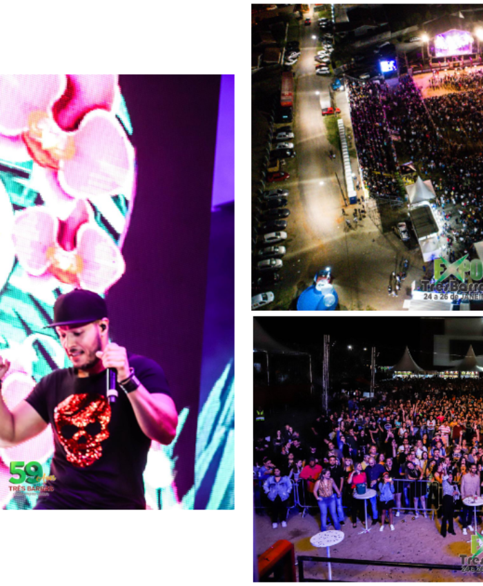 Público canta e dança ao som de Naiara Azevedo na primeira noite da Expo Três Barras