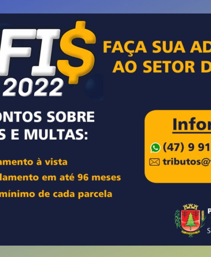 Refis em Três Barras tem parcelamentos em até 96 meses com desconto de 80% sobre juros e multas