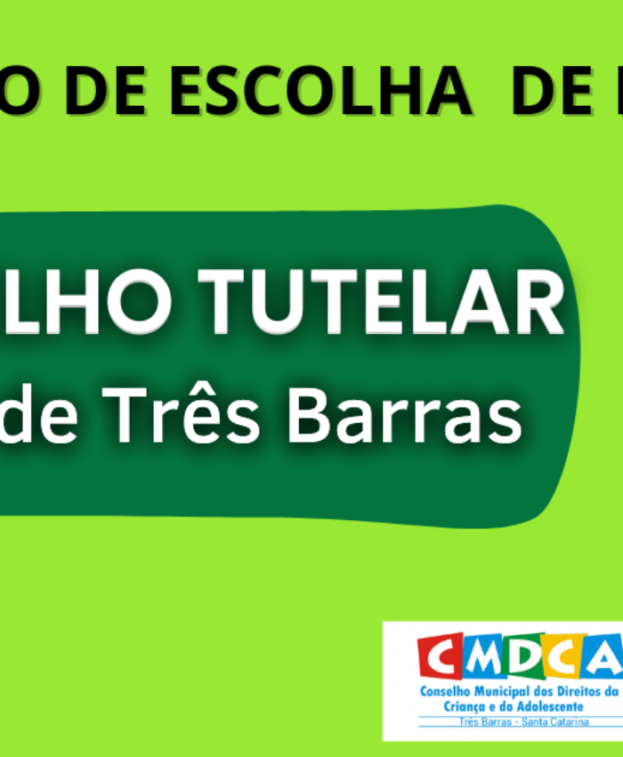 Resultado da prova aplicada aos candidatos a conselheiro tutelar de Três Barras