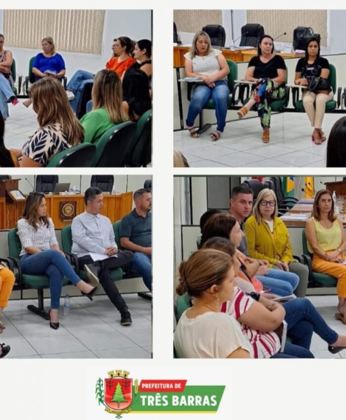 REUNIÃO DISCUTE PROJETO DE LEI DO PISO SALARIAL DOS PROFISSIONAIS DA EDUCAÇÃO, EM TRÊS BARRAS