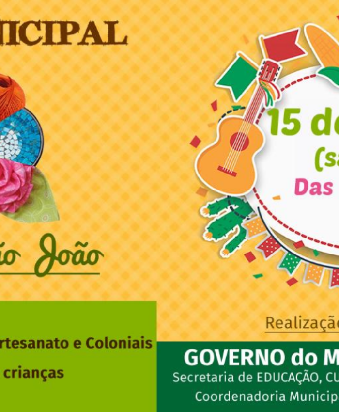 Sábado é dia de Feira Municipal de Produtos de Artesanato e Coloniais em Três Barras