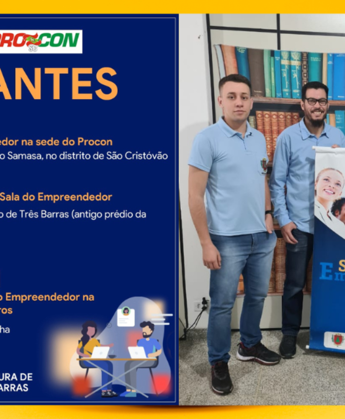 Sala do Empreendedor e Procon terão atendimentos itinerantes na primeira e última sexta-feira do mês