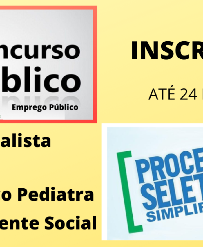 Saúde: inscrições abertas para processo seletivo e concurso de emprego público em Três Barras