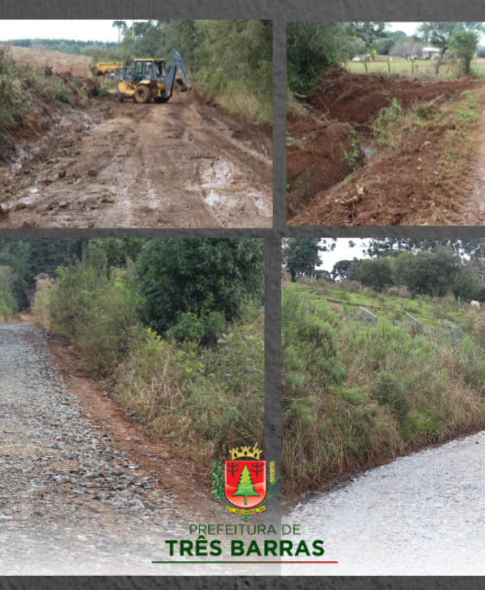 Secretaria de Viação e Obras está realizando reparos nas estradas da localidade da Campininha