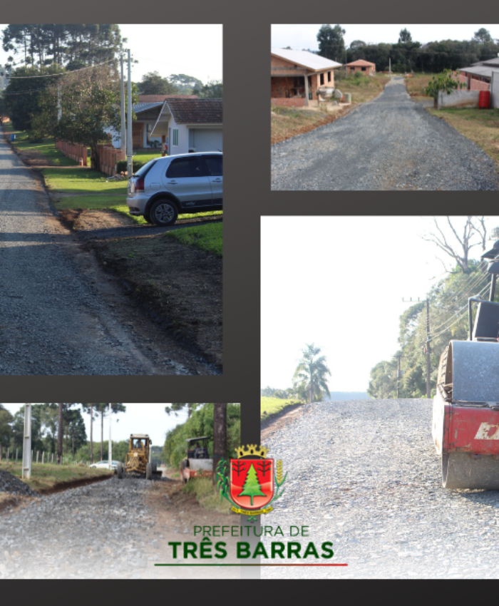 Secretaria de Viação e Obras realiza recuperação de ruas em quatro pontos de três Barras