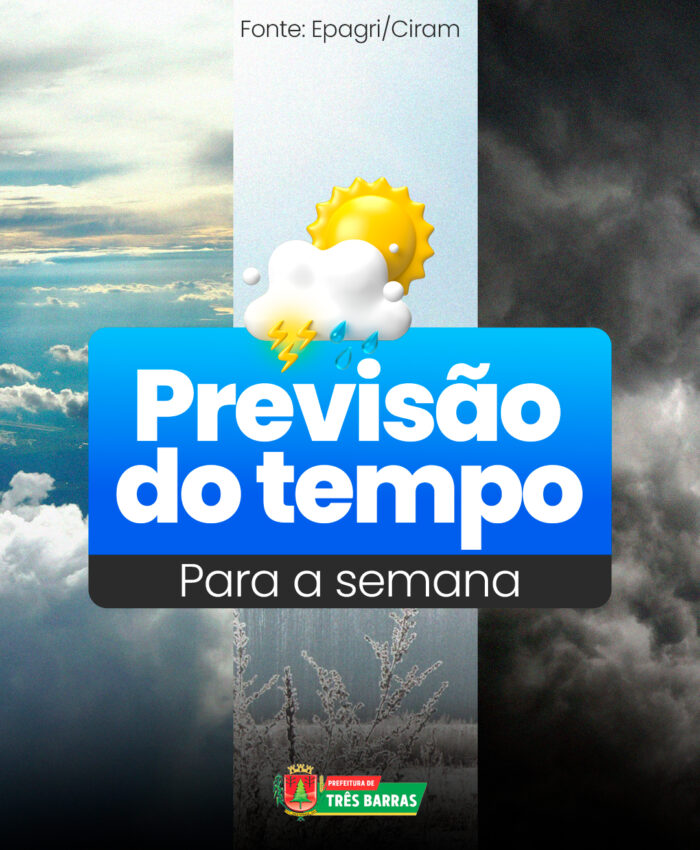 Previsão do Tempo: Saiba como serão os próximos dias em Três Barras