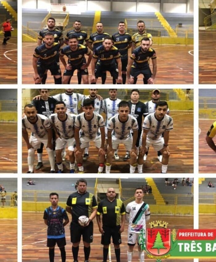 TRÊS BARRAS: CONFIRA OS RESULTADOS DA OITAVA RODADA DA CATEGORIA LIVRE MASCULINO DO CAMPEONATO MUNICIPAL DE FUTSAL