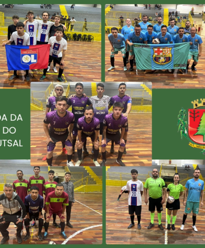 TRÊS BARRAS: CONFIRA OS RESULTADOS DA SÉTIMA RODADA DA CATEGORIA LIVRE MASCULINO DO CAMPEONATO MUNICIPAL DE FUTSAL