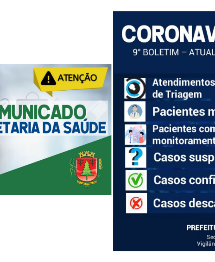 Três Barras tem um caso descartado e outros dois suspeitos para o Covid-19