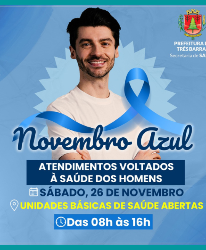 Unidades de saúde estarão abertas neste sábado, 26, para atendimento especial aos homens