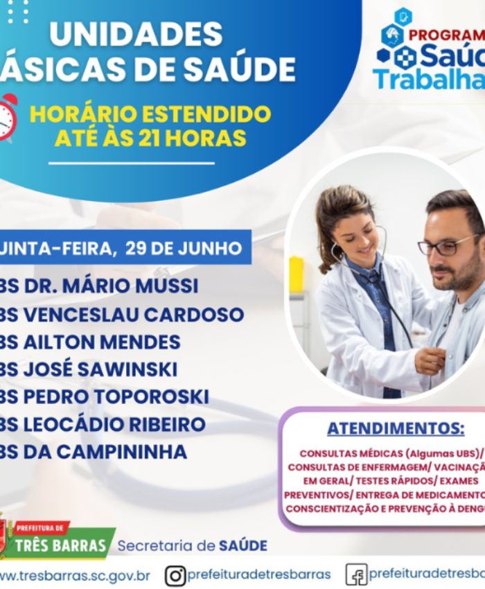 Unidades de saúde ficarão abertas até às 21h nesta quinta-feira, 29; ação visa ampliar vacinação contra a gripe