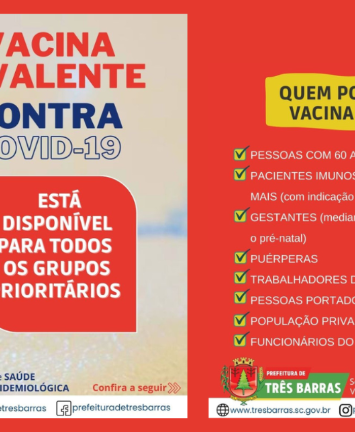 Vacina bivalente contra a covid-19 está disponível para todos os grupos prioritários