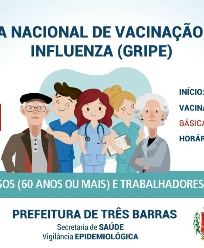 Vacinação contra a Influenza será retomada nesta quinta-feira em Três Barras