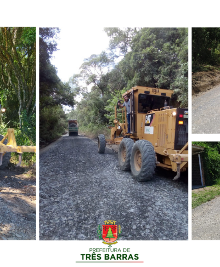 Viação e Obras trabalha na recuperação de estradas no Km 06/ Barra Grande