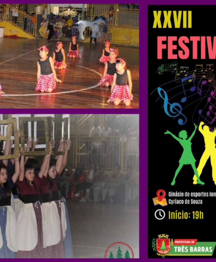 XXVII Festival de Dança promete agitar Três Barras nos dias 25 e 26 de agosto